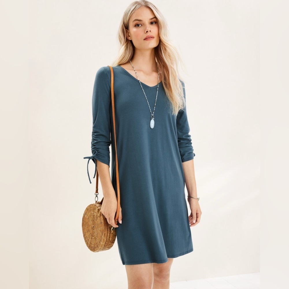 Garnet Hill Teal Dress. Size S‎